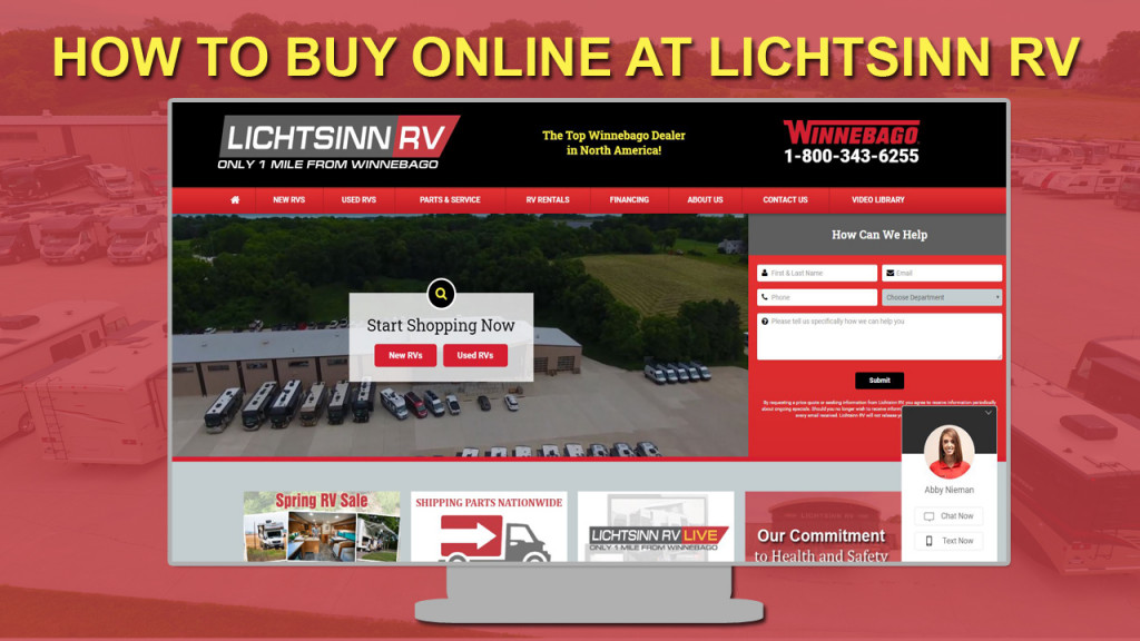 How to buy online at Lichtsinn RV