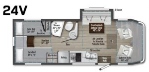 Winnebago View and Navion Floorplans