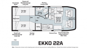 Winnebago EKKO Floorplan - Lichtsinn RV Blog