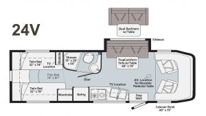 Winnebago Motorhomes with Twin Sized Beds