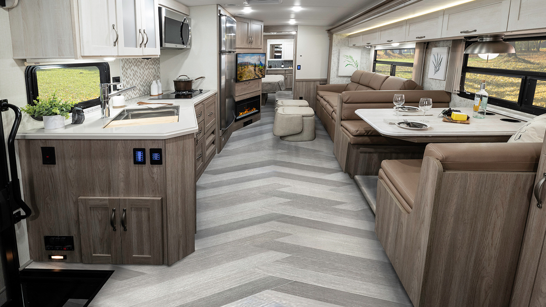 The Winnebago Adventurer 35F Floorplan