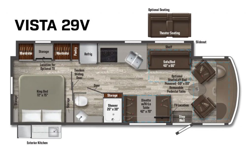 Winnebago Vista 29V Floorplan