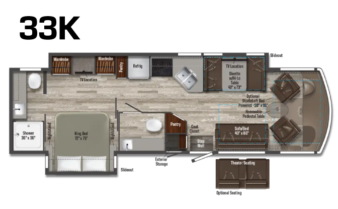 Winnebago Vista And Sunstar Floorplans